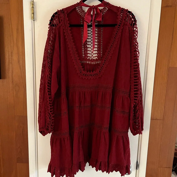 Free People Venice Crochet Mini Dress - Picture 3 of 8